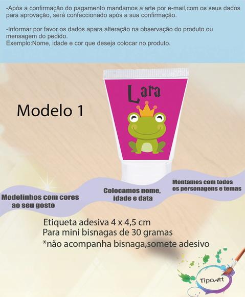 Rotulo para Bisnaga-sapo