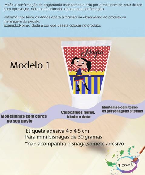 Rotulo para Bisnaga-show da Luna
