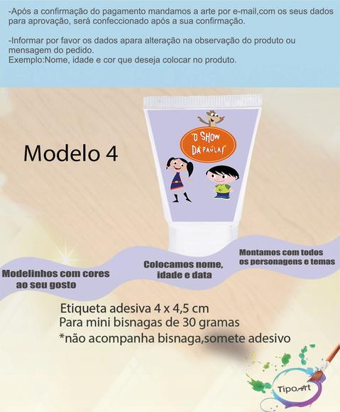 Rotulo para Bisnaga-show da Luna