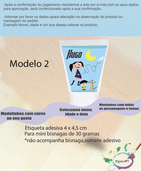 Rotulo para Bisnaga-show da Luna