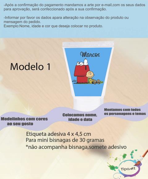 Rotulo para Bisnaga-snoopy