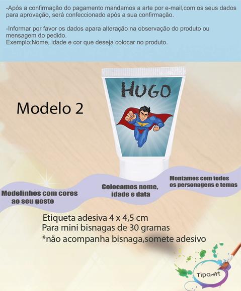 Rotulo para Bisnaga-super Heroi