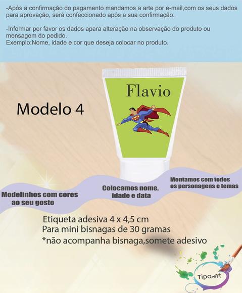Rotulo para Bisnaga-super Homem