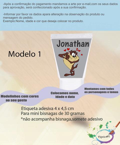 Rotulo para Bisnaga-taz Mania