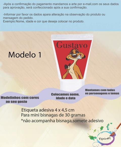Rotulo para Bisnaga-timão