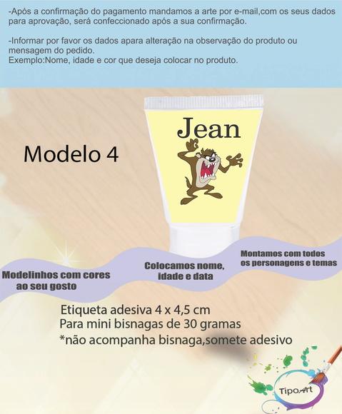 Rotulo para Bisnaga-taz Mania