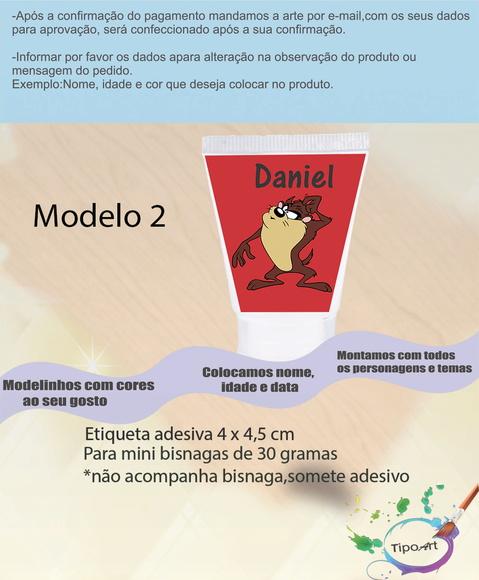 Rotulo para Bisnaga-taz Mania