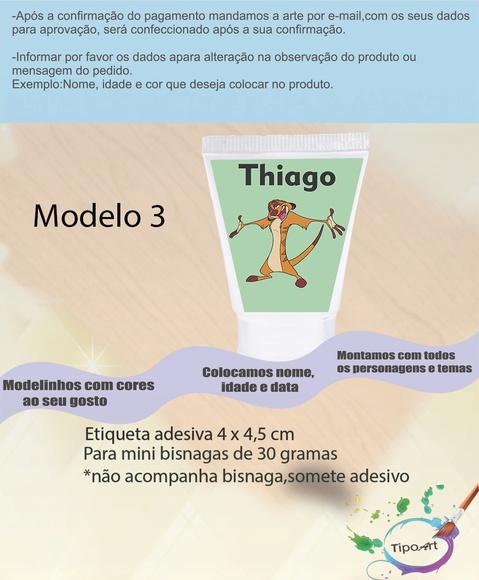 Rotulo para Bisnaga-timão