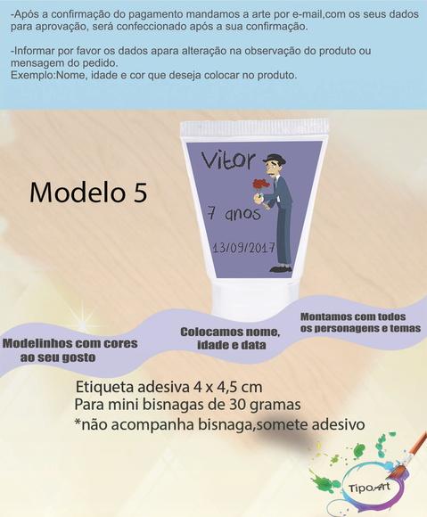 Rotulo para Bisnaga-turma do Chaves
