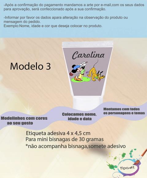 Rotulo para Bisnaga-turma do Mickey
