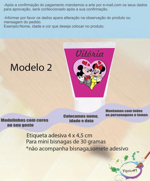 Rotulo para Bisnaga-turma do Mickey