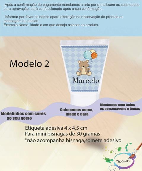 Rotulo para Bisnaga-ursinho