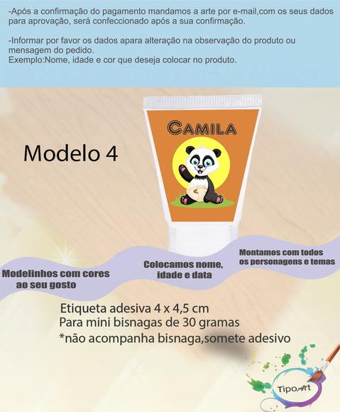 Rotulo para Bisnaga-ursinho