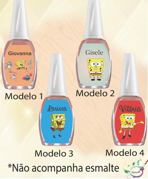 Rotulo para Esmalte-bob Esponja