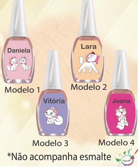 Rotulo para Esmalte-gata Marie