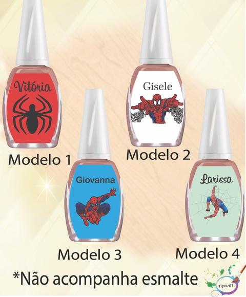 Rotulo para Esmalte-homem Aranha