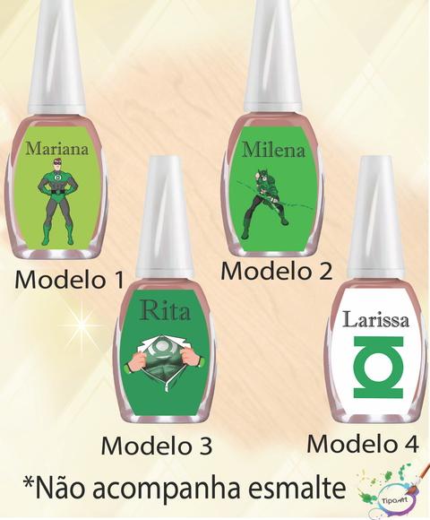 Rotulo para Esmalte-lanterna Verde