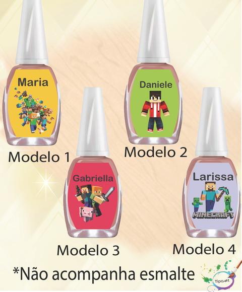 Rotulo para Esmalte-minecraft