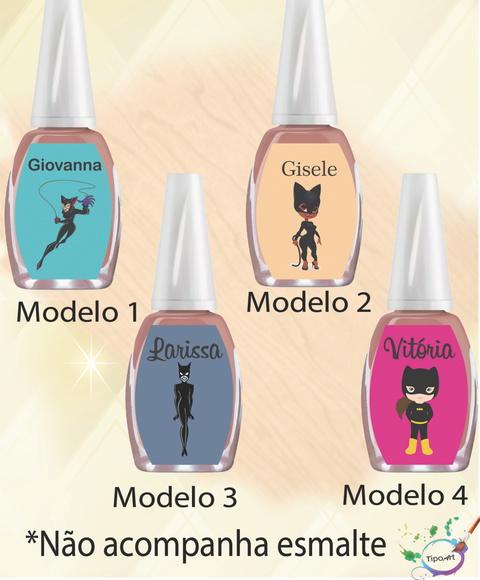 Rotulo para Esmalte-mulher Gato