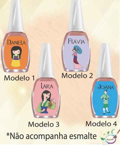Rotulo para Esmalte-mulan