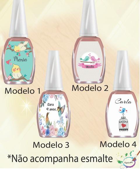 Rotulo para Esmalte-pássaros