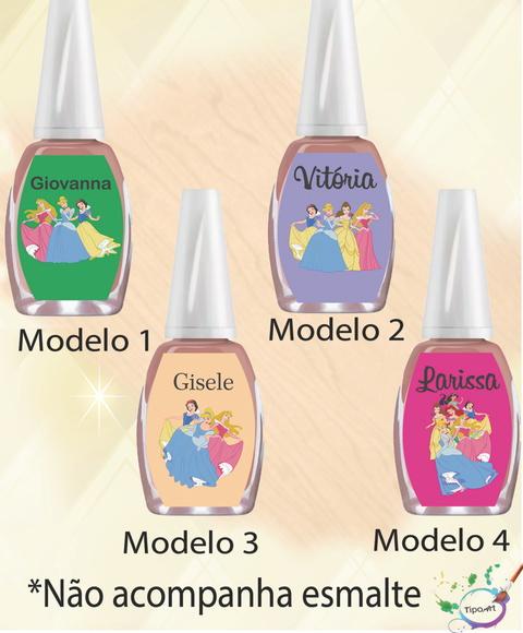 Rotulo para Esmalte-princesas