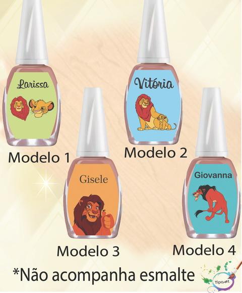 Rotulo para Esmalte-rei Leão