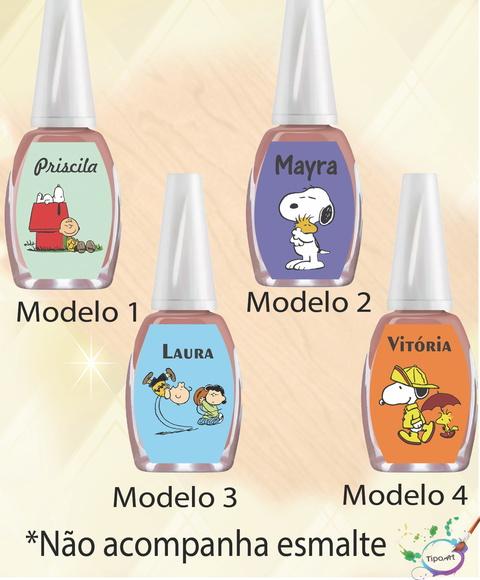 Rotulo para Esmalte-snoopy