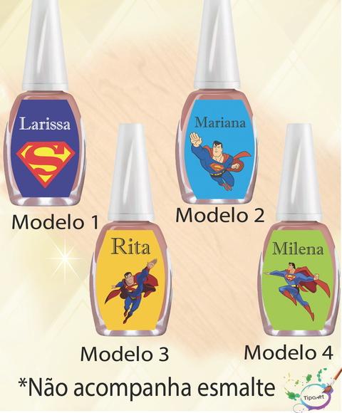 Rotulo para Esmalte-super Homem