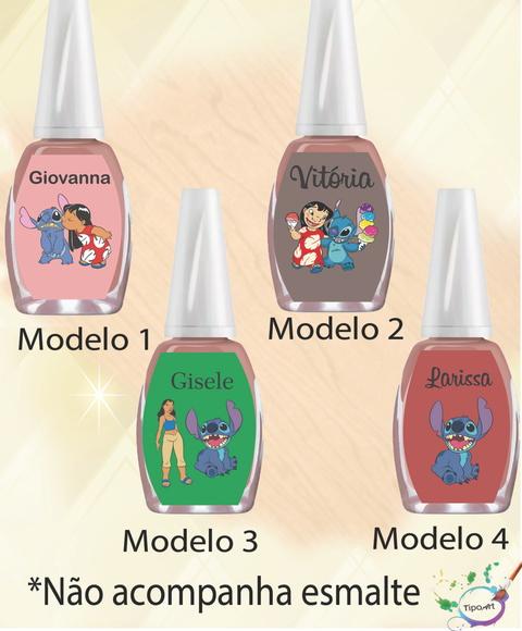 Rotulo para Esmalte-stitch e Lilo