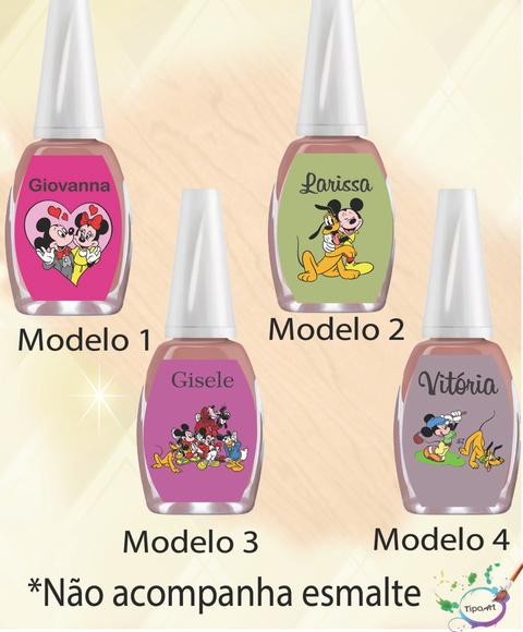 Rotulo para Esmalte-turma do Mickey