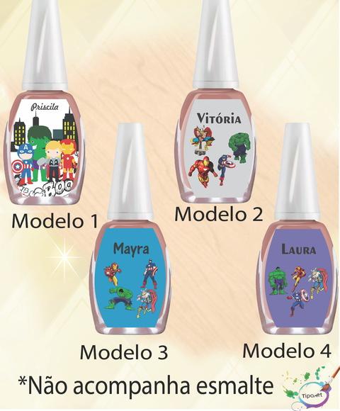 Rotulo para Esmalte-vingadores