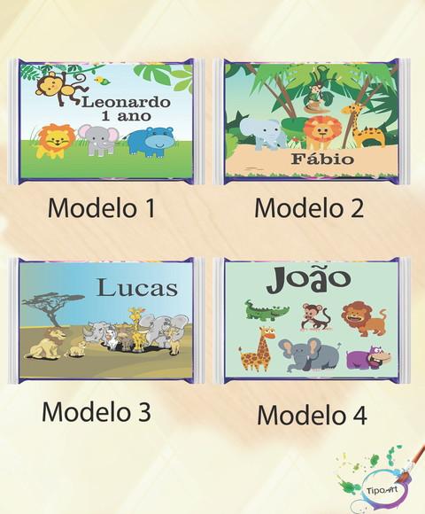 Rotulo Pipoca de Microondas- Safari