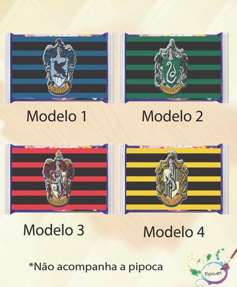 Rotulo Pipoca de Microondas-brasões Harry Potter