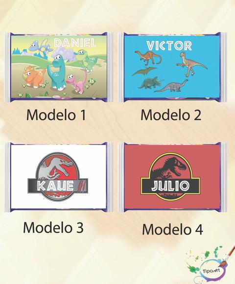 Rotulo Pipoca de Microondas-dinossauros