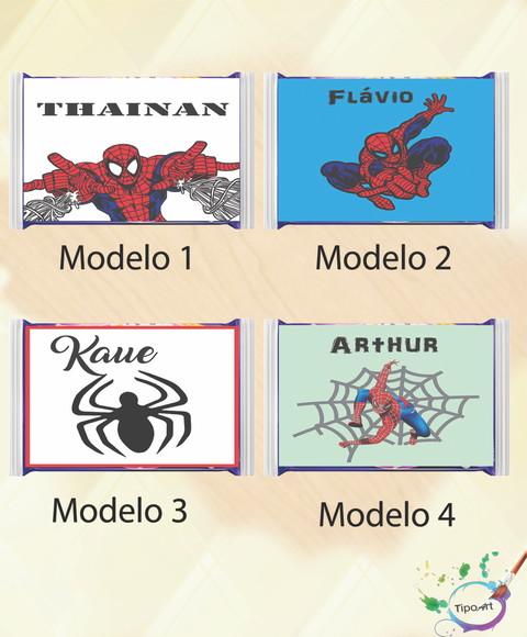 Rotulo Pipoca de Microondas-homem Aranha