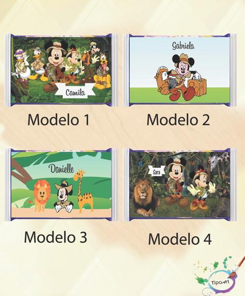 Rotulo Pipoca de Microondas-mickey Safari