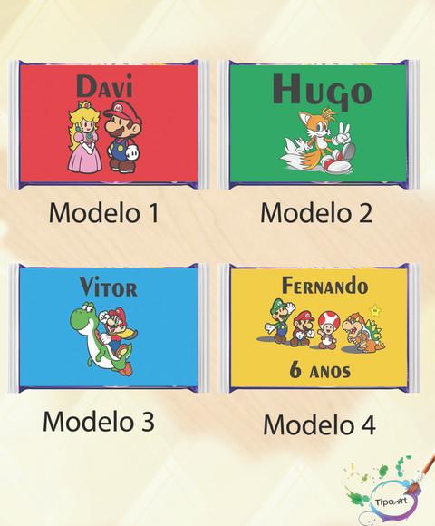 Rotulo Pipoca de Microondas-mario Bros