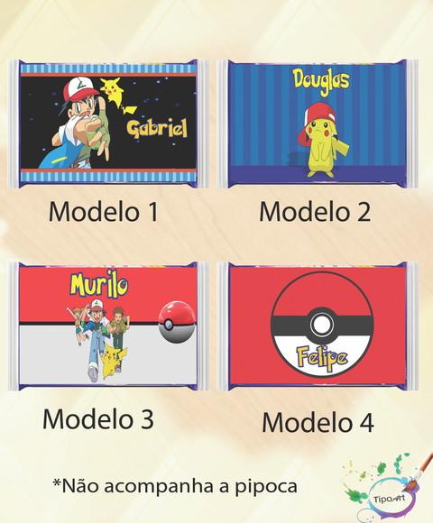 Rotulo Pipoca de Microondas-pokemon