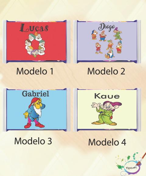 Rotulo Pipoca de Microondas-sete Anões