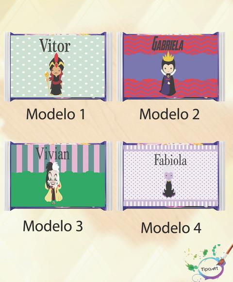 Rotulo Pipoca de Microondas-vilões