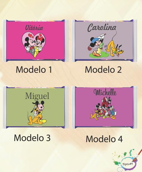Rotulo Pipoca de Microondas-turma do Mickey