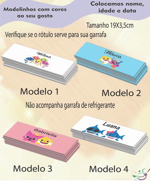 Rótulo Refrigerante-baby Shark