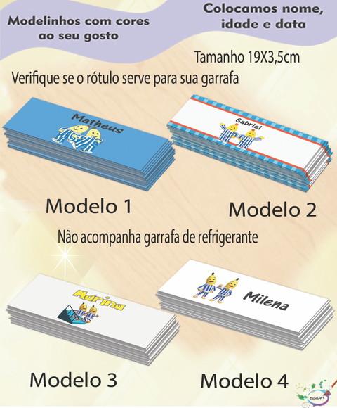 Rótulo Refrigerante-bananas de Pijama
