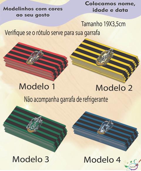Rótulo Refrigerante-brasões Hogwarts