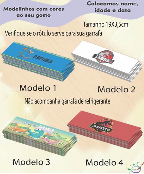 Rótulo Refrigerante-dinossauros