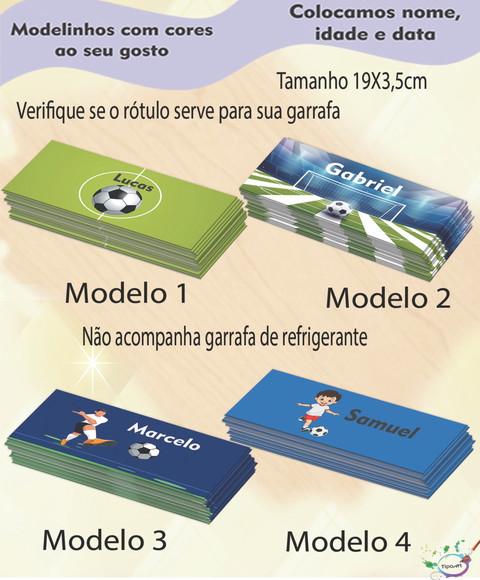 Rótulo Refrigerante-futebol