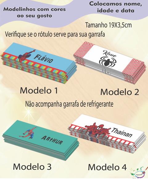 Rótulo Refrigerante-homem Aranha