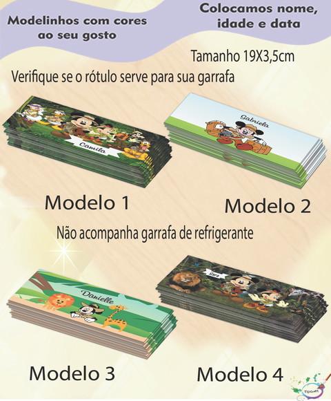 Rótulo Refrigerante-mickey Safari