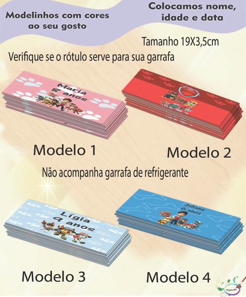 Rótulo Refrigerante-patrulha Canina